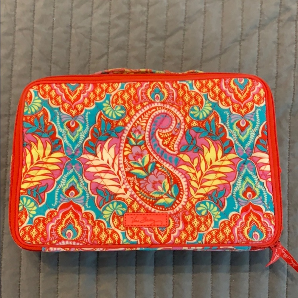 Vera Bradley Iconic Large Blush and Brush Case